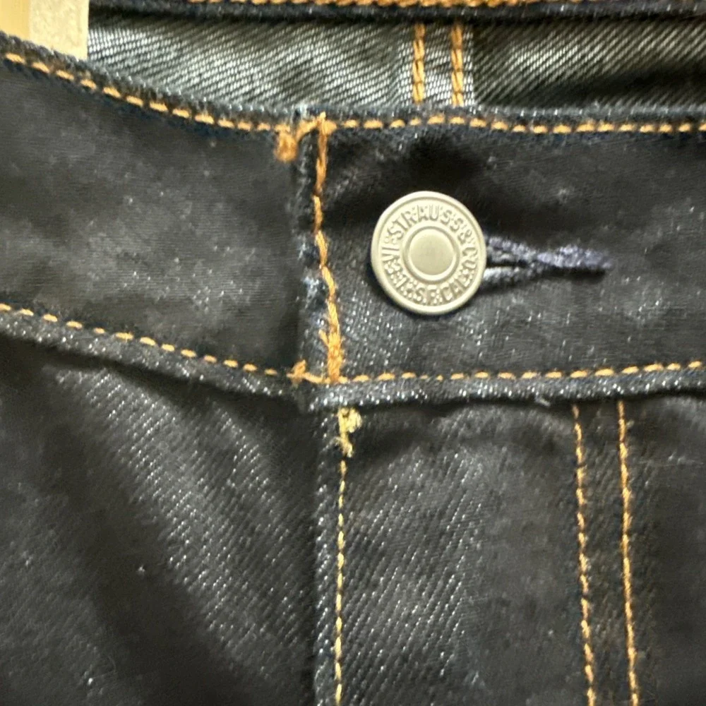 Levi's 513 Slim Fit Zip Fly Straight Leg Denim‎ Jeans 38X30 Men's Dark Blue